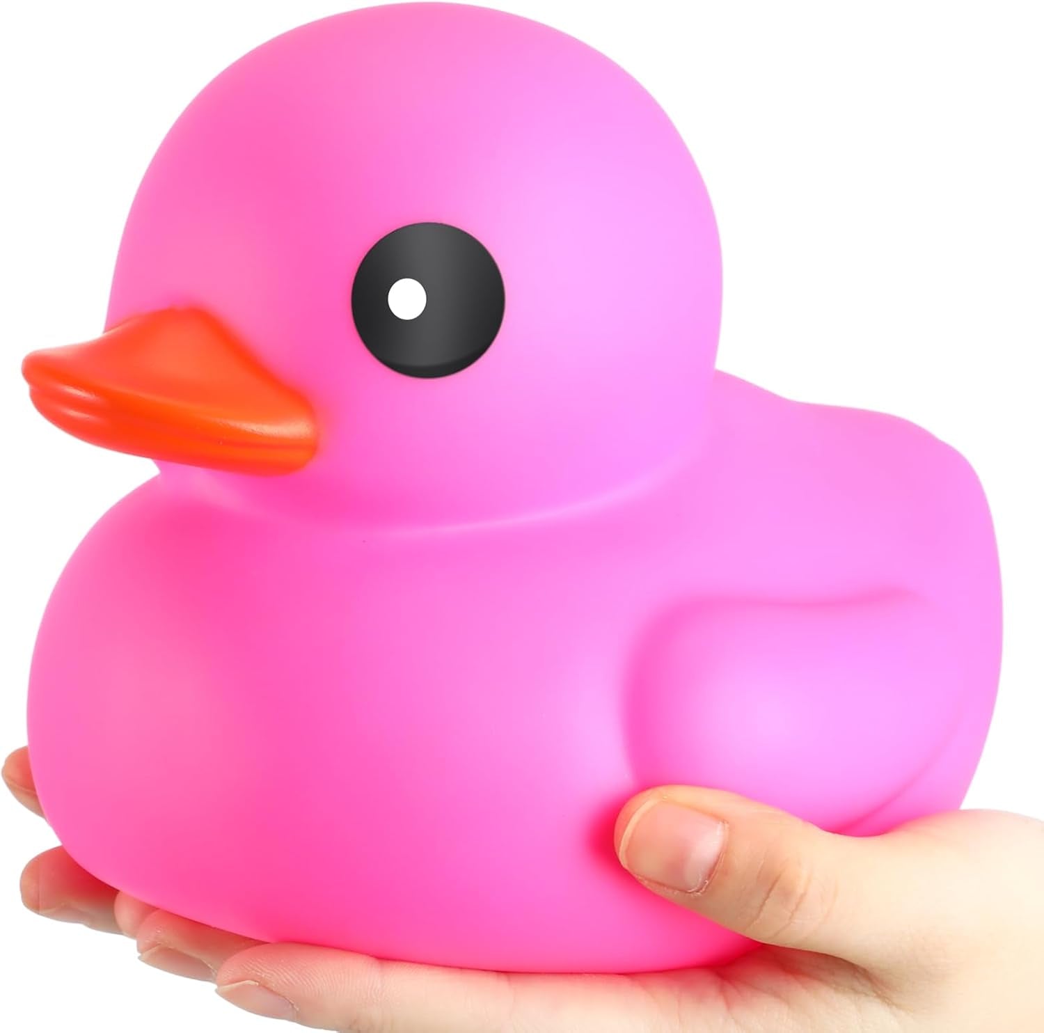 6.89 Inch Giant Rubber Duck Big Rubber Duck Large Duckling Bath Toy with Squeaky Sound for Summer Baby Shower Birthday Party Favor Gift(Pink)